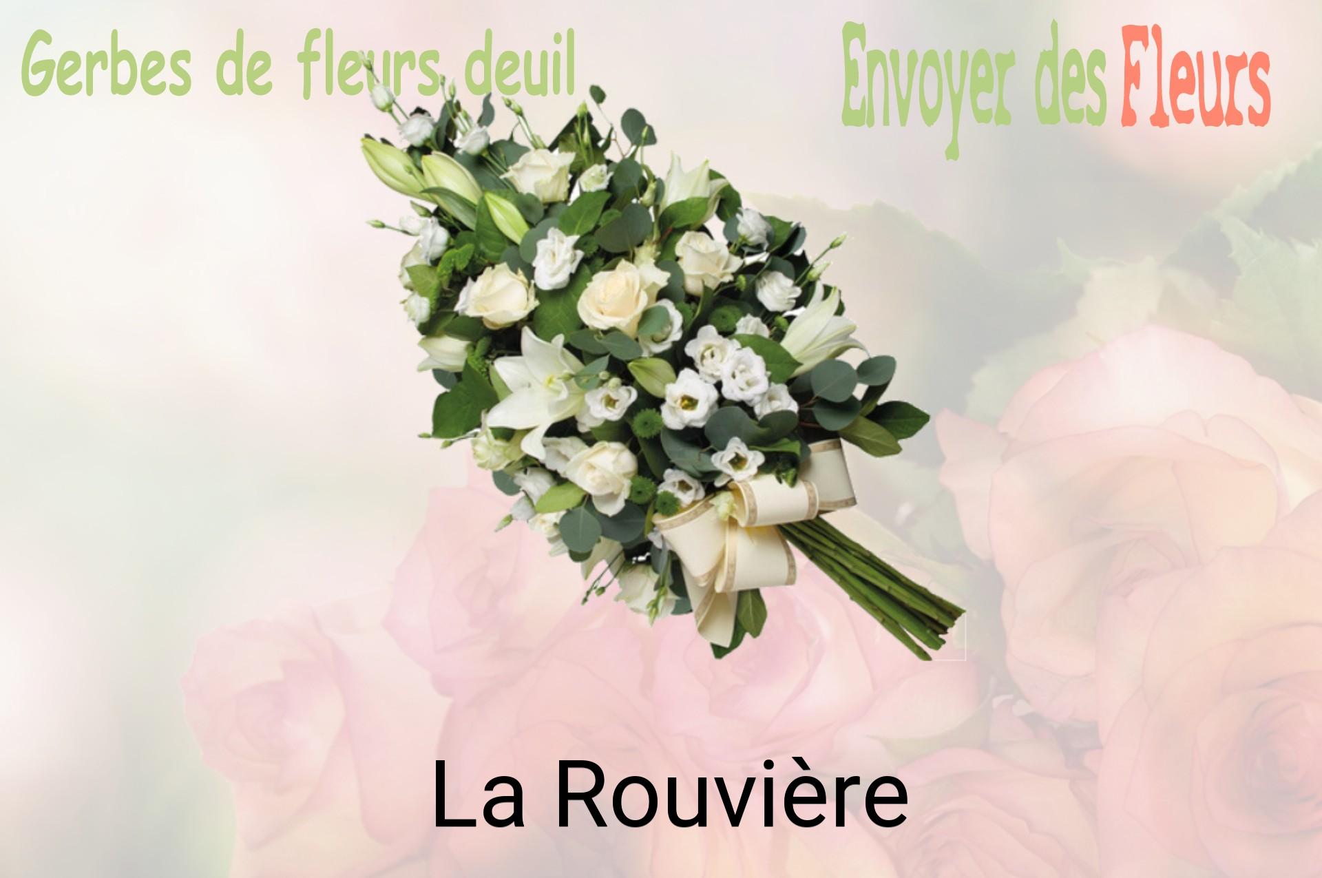 Gerbe de fleurs de deuil livrée à La Rouvière